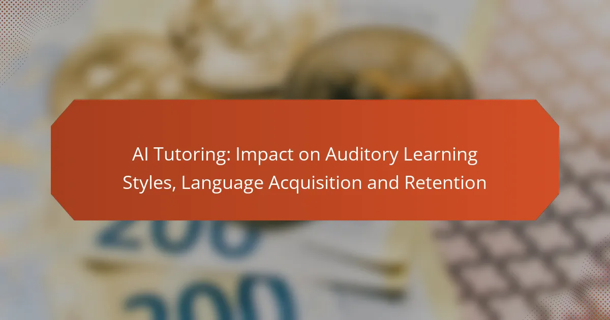 AI Tutoring: Impact on Auditory Learning Styles, Language Acquisition and Retention