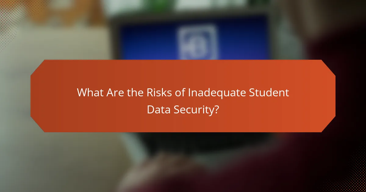 What Are the Risks of Inadequate Student Data Security?