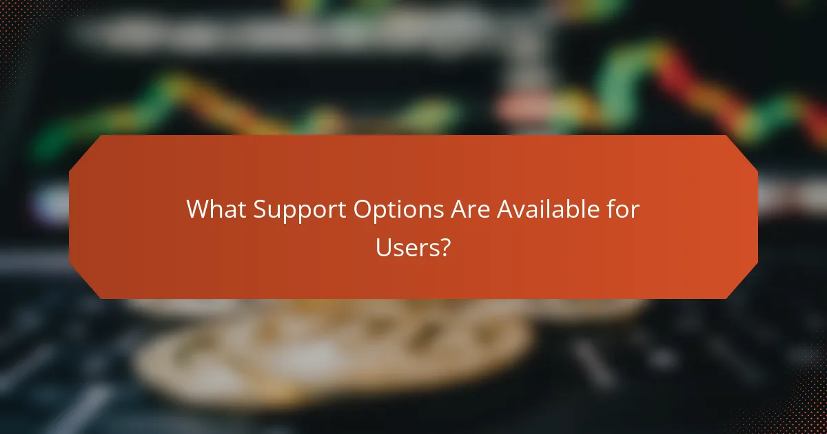 What Support Options Are Available for Users?